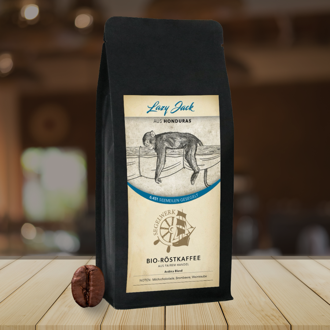 Segelwerk Lazy Jack Bio-Kaffee