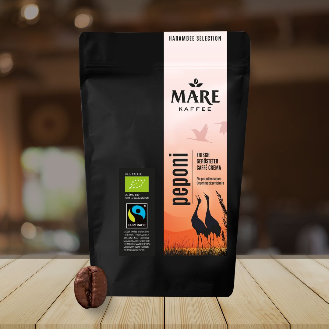 Mare Kaffee - Peponi BIO-FAIRTRADE Caffé Crema